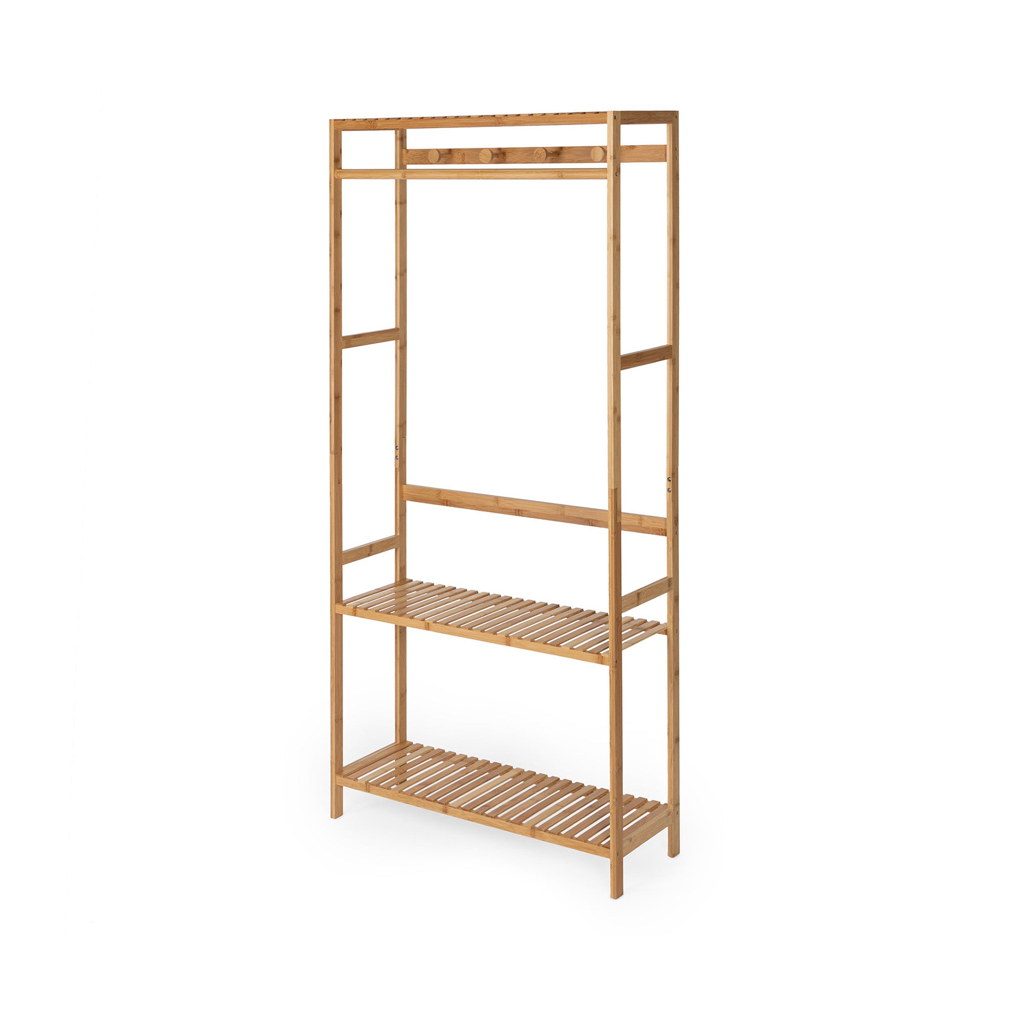 Meuble vestiaire en bambou 80x27,5xH170cm Meuble vestiaire en bambou 80x27,5xH170cm