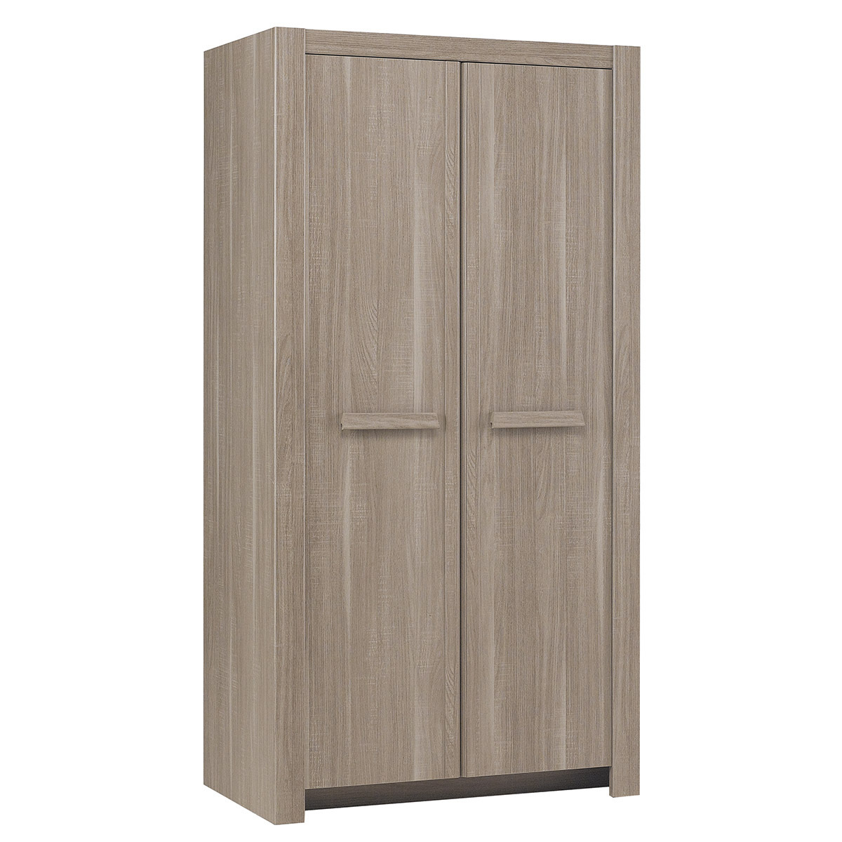 Armoire 2 portes Panneaux de bois Chêne grisé Armoire 2 portes Panneaux de bois Chêne grisé