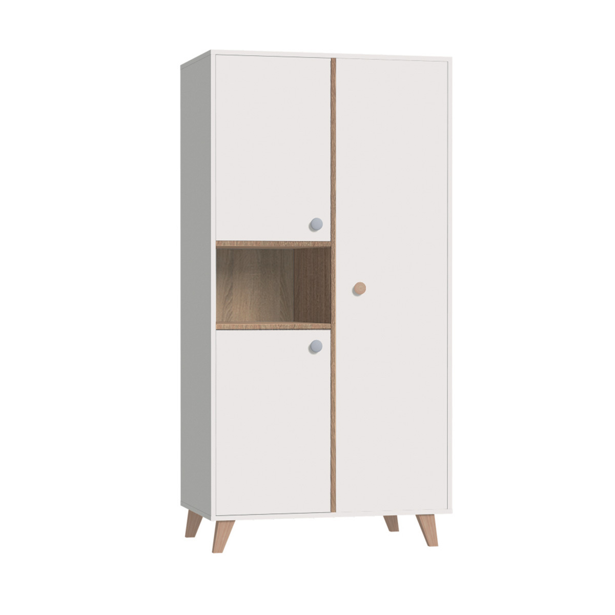 Armoire bébé Panneaux de bois Blanc, bois Armoire bébé Panneaux de bois Blanc, bois