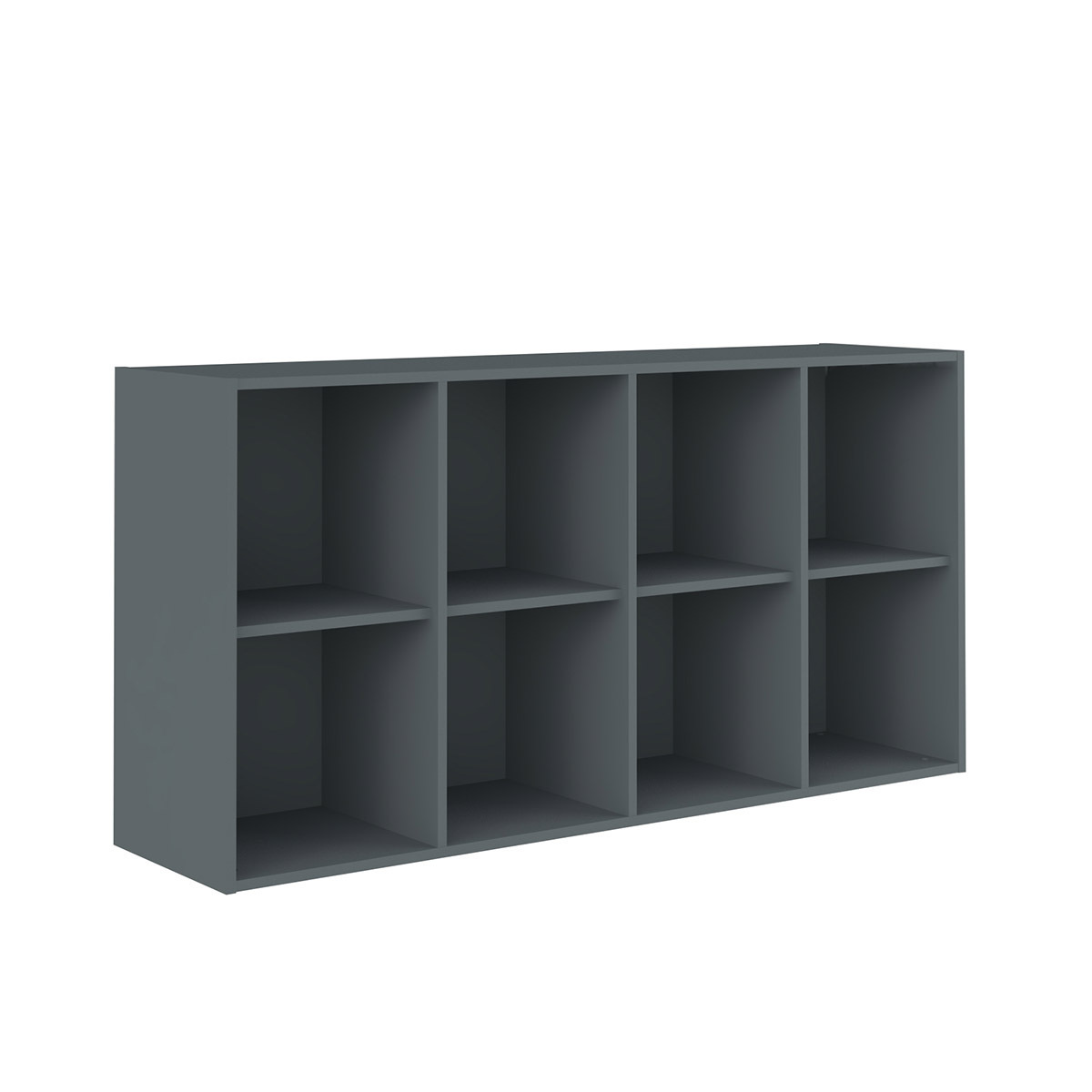 Casier de rangement 8 cases Panneaux de bois Gris Casier de rangement 8 cases Panneaux de bois Gris