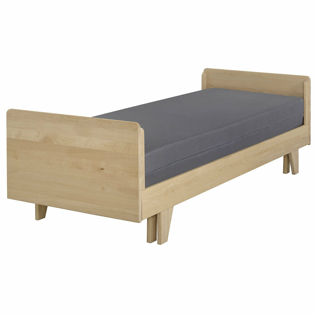 Lit extensible, matelas Bois massif 80x200 Bois