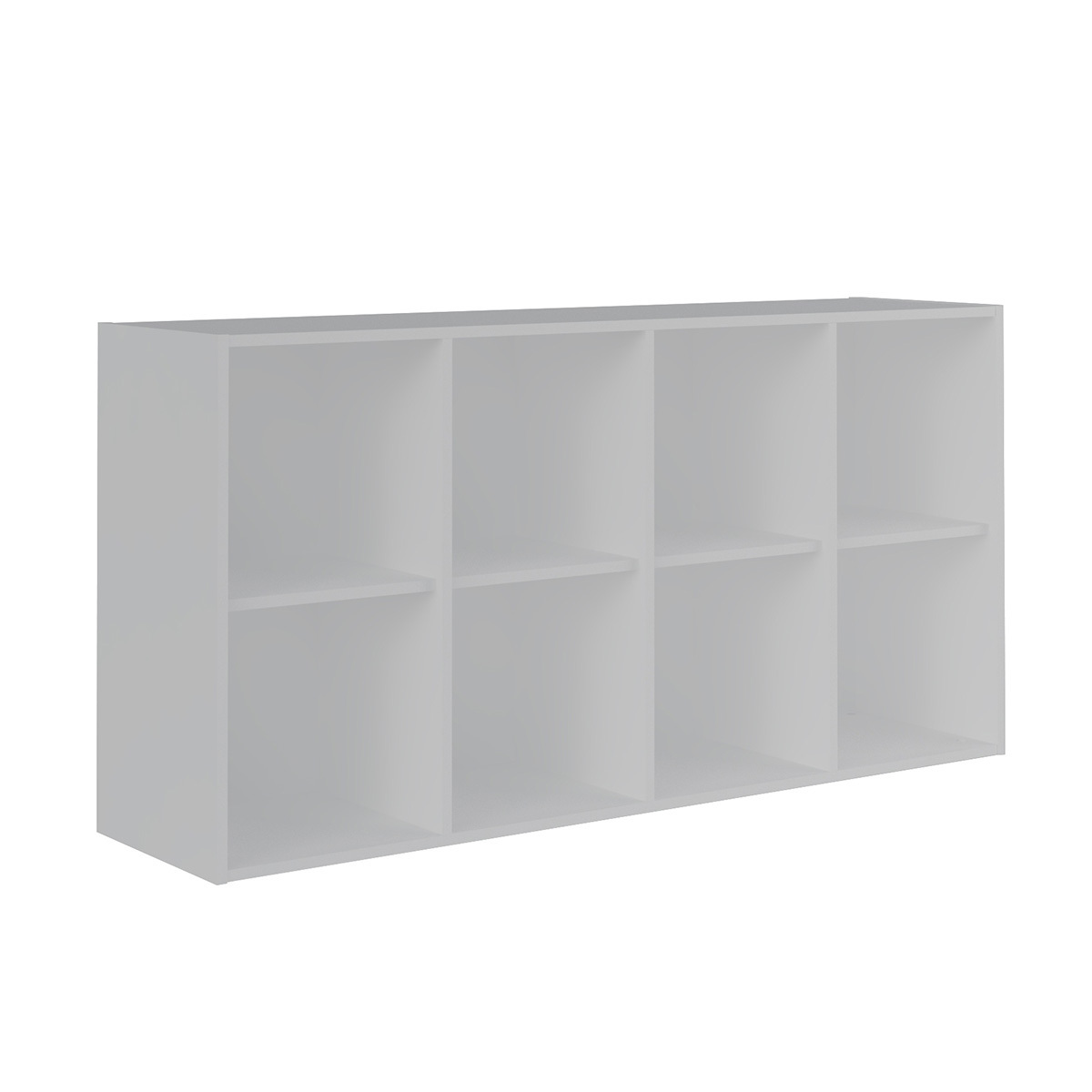 Casier de rangement 8 cases Panneaux de bois Blanc Casier de rangement 8 cases Panneaux de bois Blanc