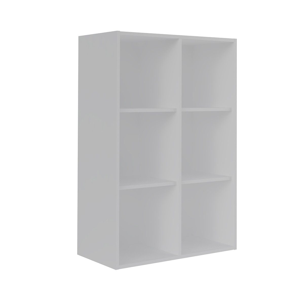 Casier de rangement 6 cases Panneaux de bois Blanc Casier de rangement 6 cases Panneaux de bois Blanc
