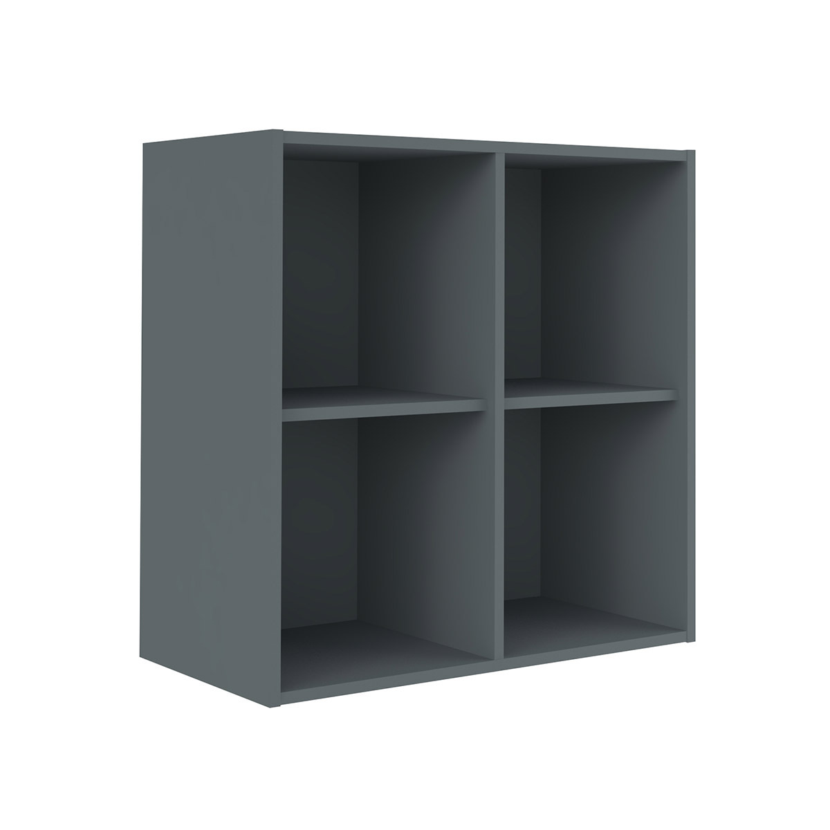 Casier de rangement 4 cases Panneaux de bois Gris Casier de rangement 4 cases Panneaux de bois Gris