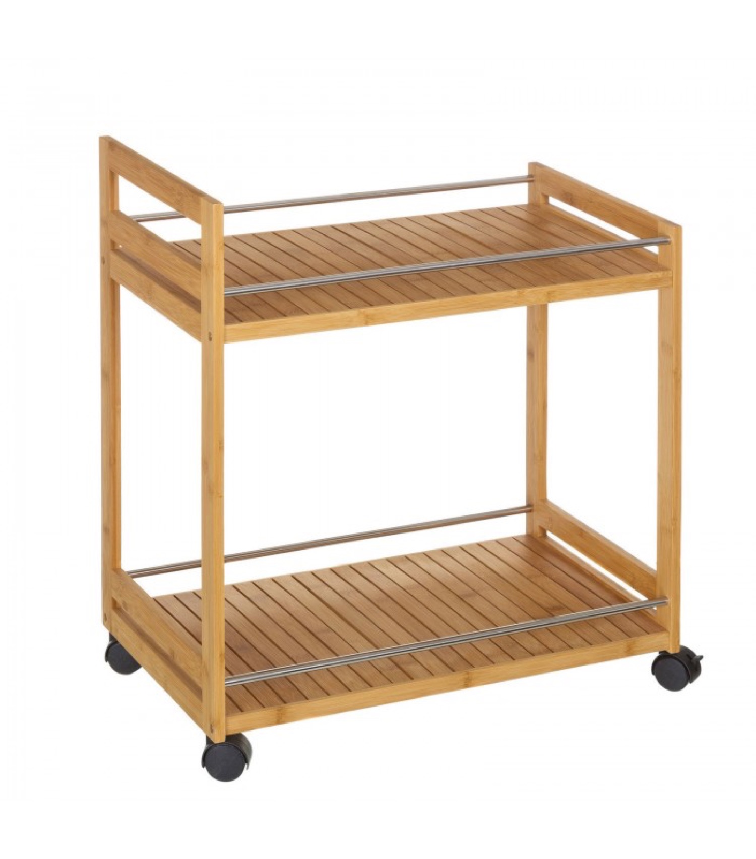 Table roulante bambou desserte Table roulante bambou desserte