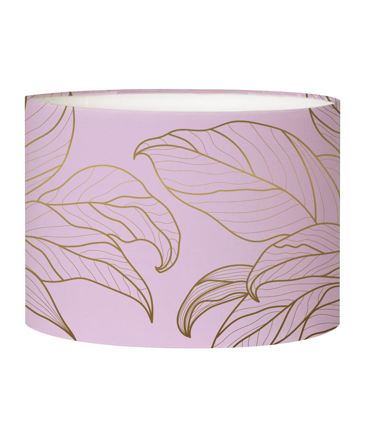 Abat-jour chevet feuille rose acidulé D 25 x H 20 Abat-jour chevet feuille rose acidulé D 25 x H 20