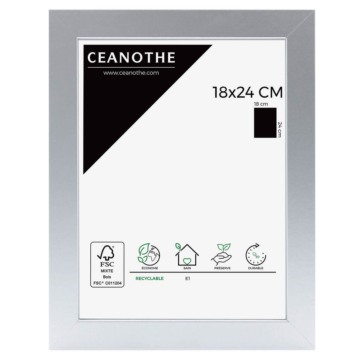 Cadre photo Mat alu 18x24 cm Cadre photo Mat alu 18x24 cm
