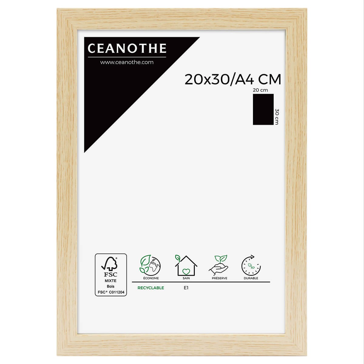 Cadre photo brut 20x30 cm