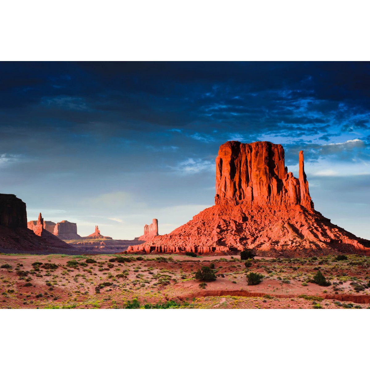 Tableau sur verre Monument Valley 45x65 cm