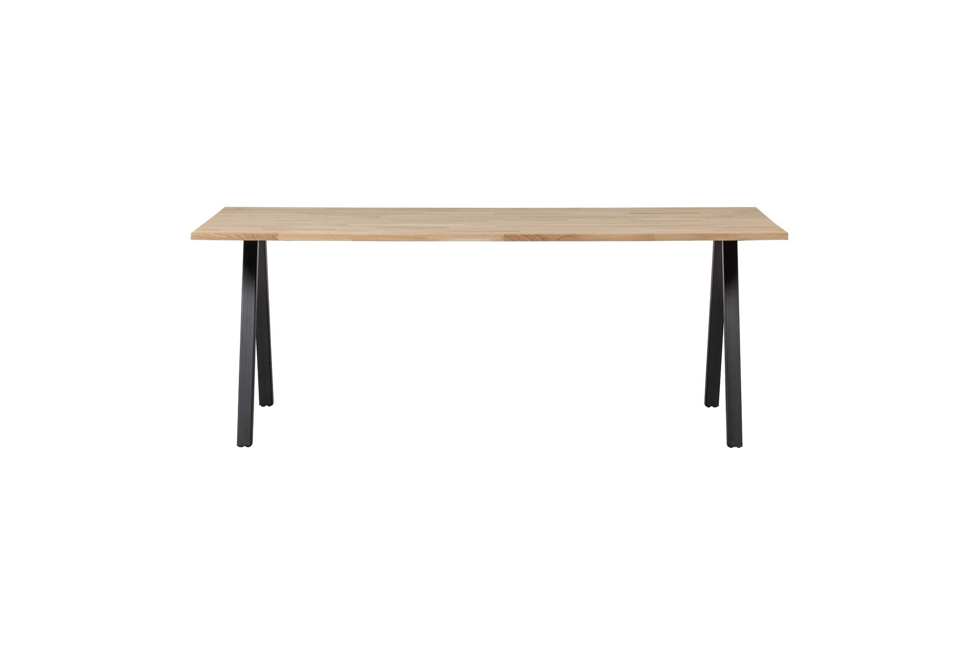 Table à manger en bois piétement en A 200x90cm naturel Table à manger en bois piétement en A 200x90cm naturel