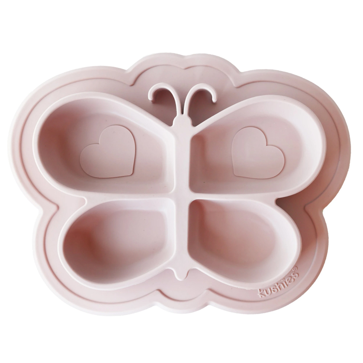Assiette en Silicone Papillon Rose Assiette en Silicone Papillon Rose