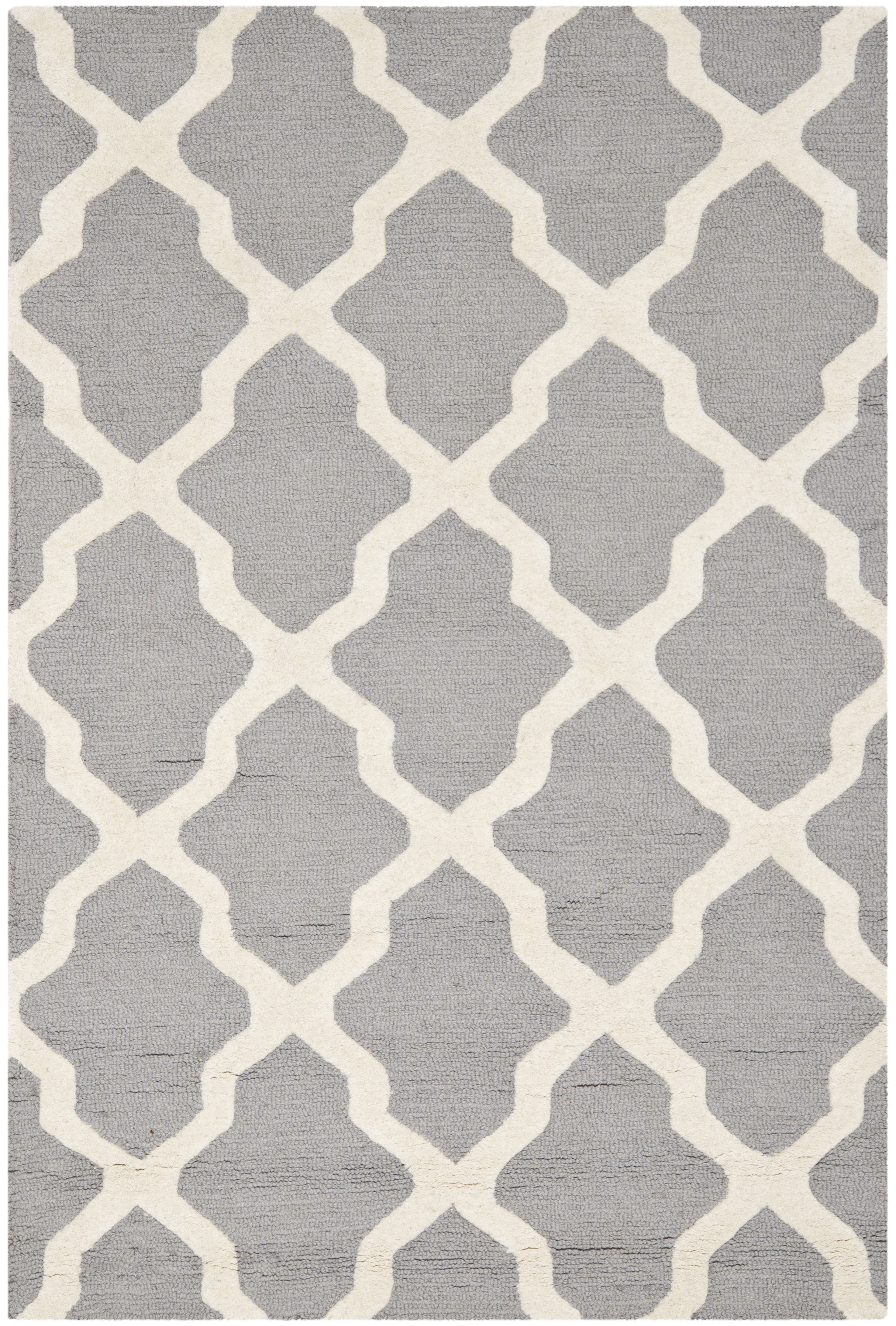 Tapis de salon interieur en argent & ivoire, 122 x 183 cm Tapis de salon interieur en argent & ivoire, 122 x 183 cm