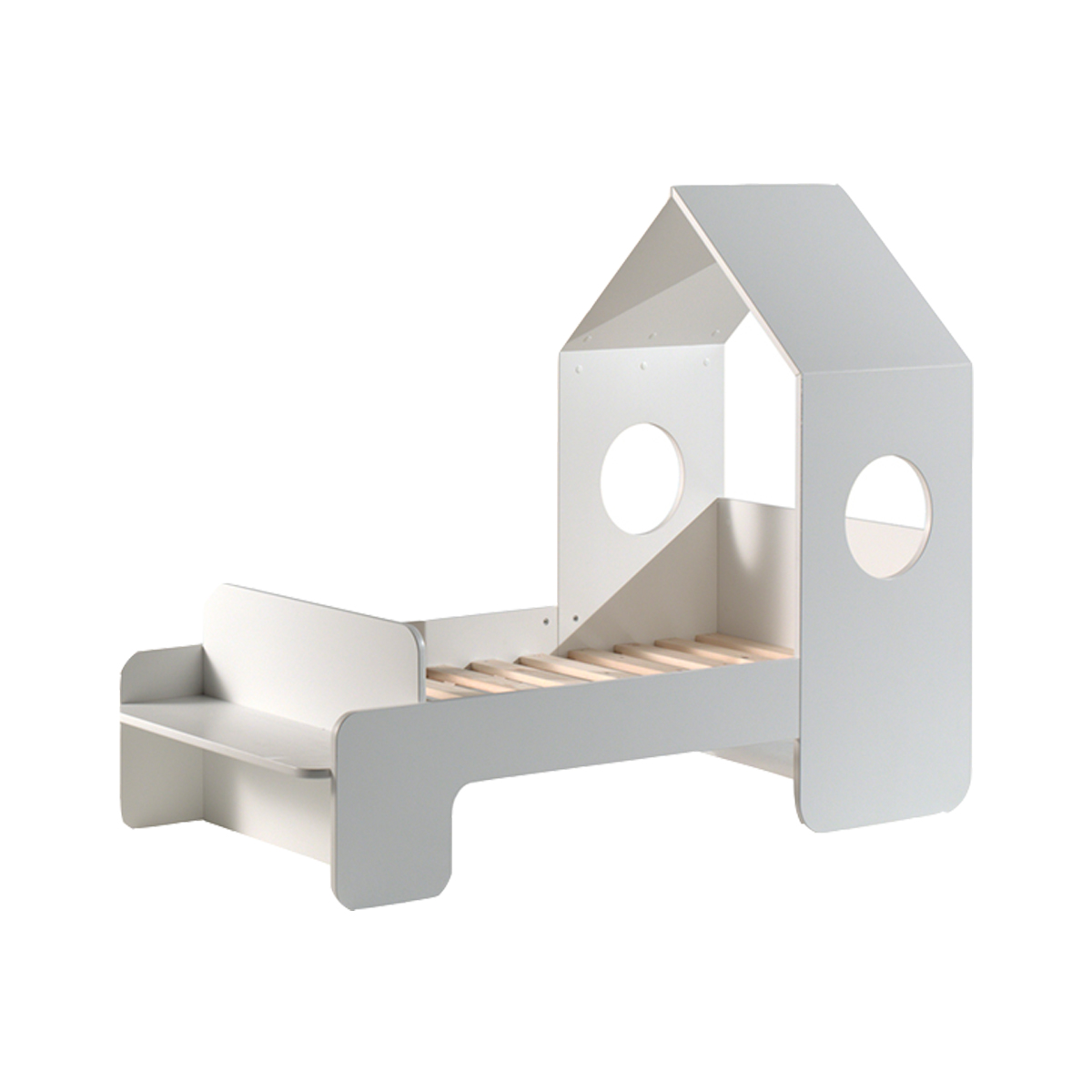 Lit cabane 70x140 sommier inclus blanc Lit cabane 70x140 sommier inclus blanc
