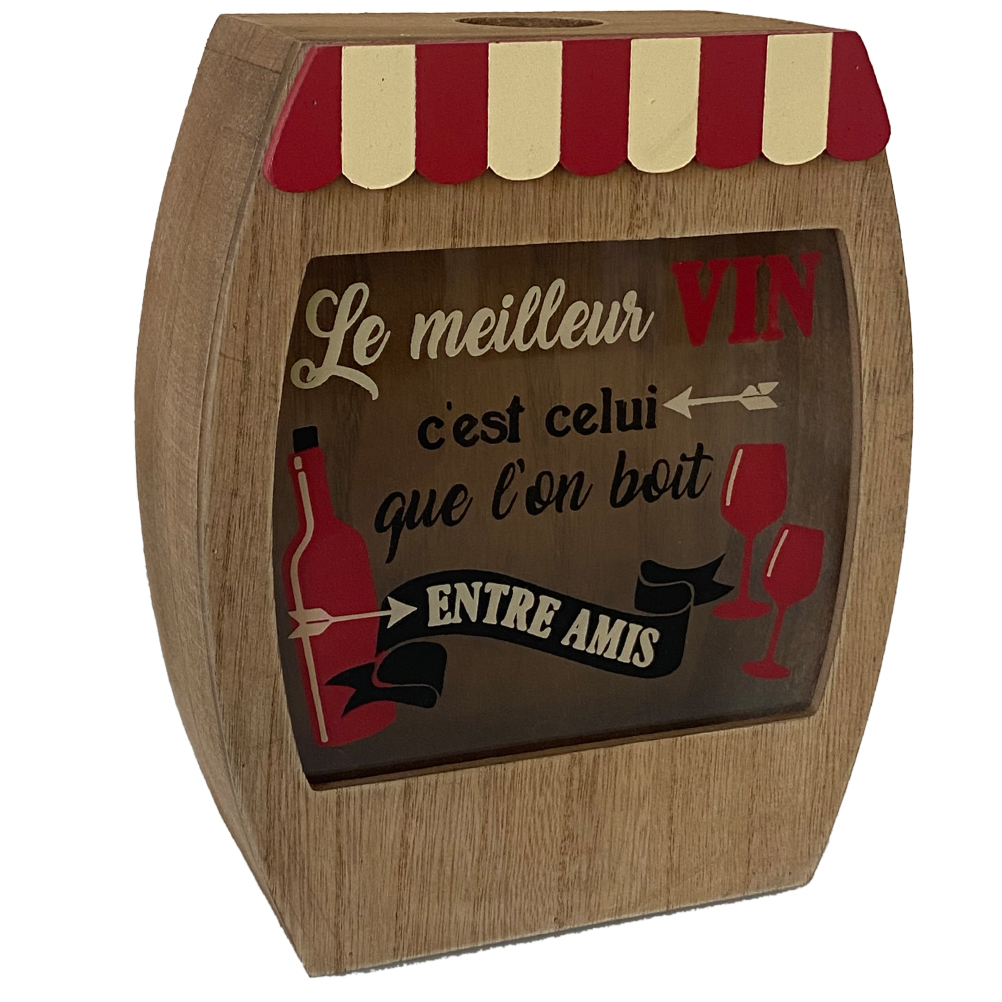Boîte à bouchons de liège 18x22cm Boîte à bouchons de liège 18x22cm