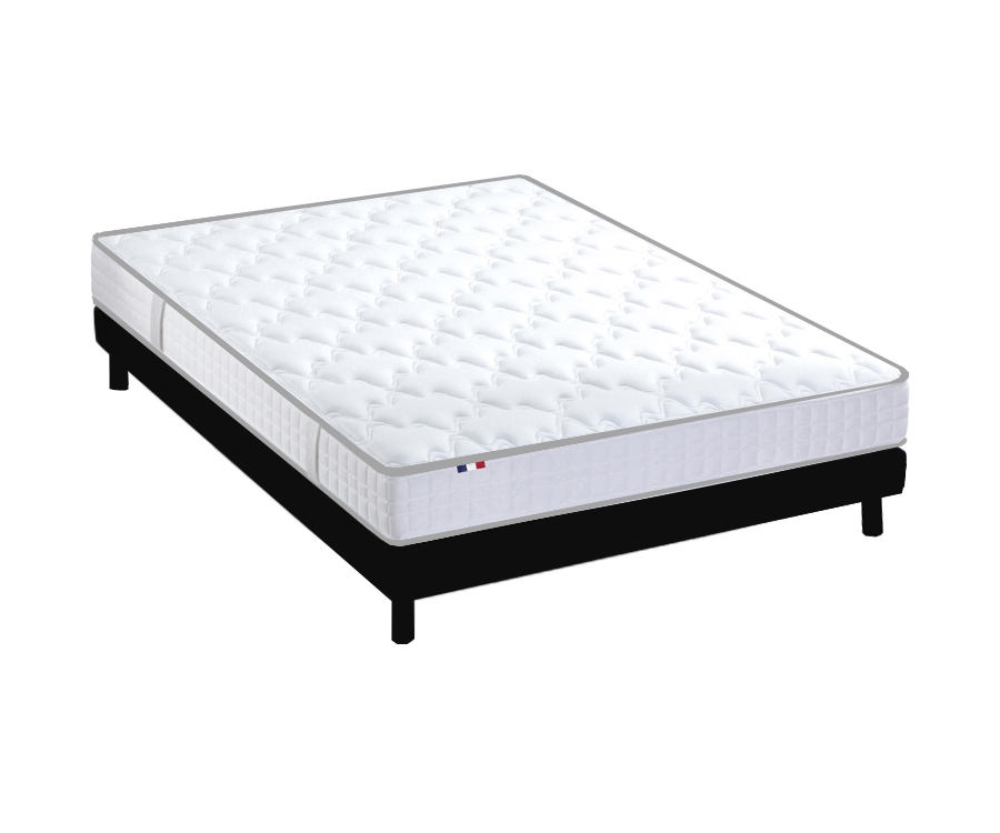Ensemble Matelas Mémoire de forme Sommier Kit Anthracite 160x200 Ensemble Matelas Mémoire de forme Sommier Kit Anthracite 160x200