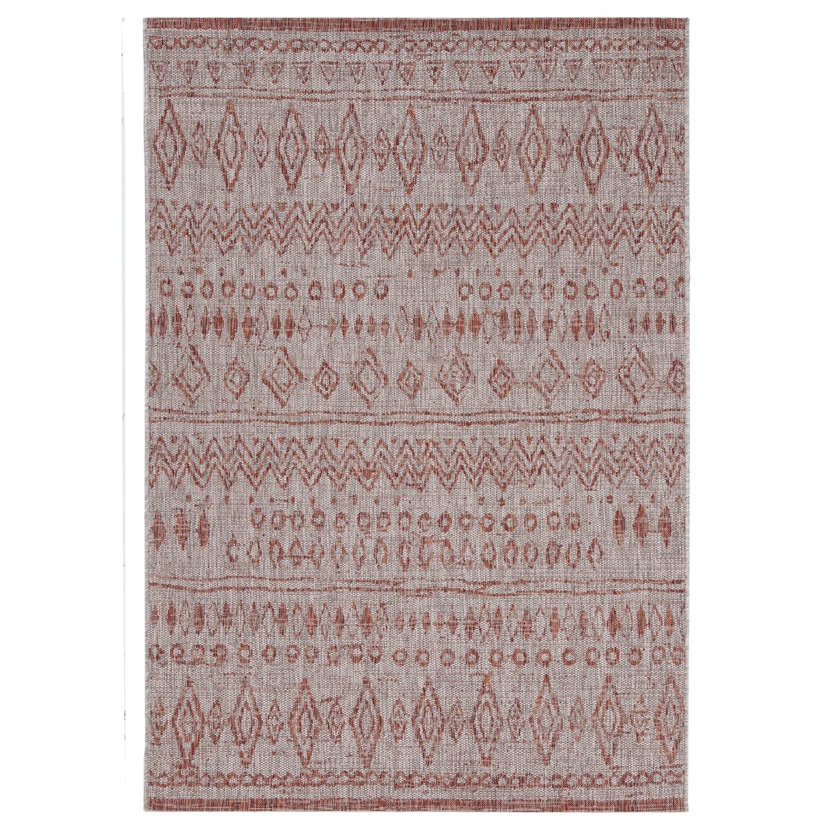 Tapis de salon en Polypropylène Rouge brique 120x170 cm Tapis de salon en Polypropylène Rouge brique 120x170 cm