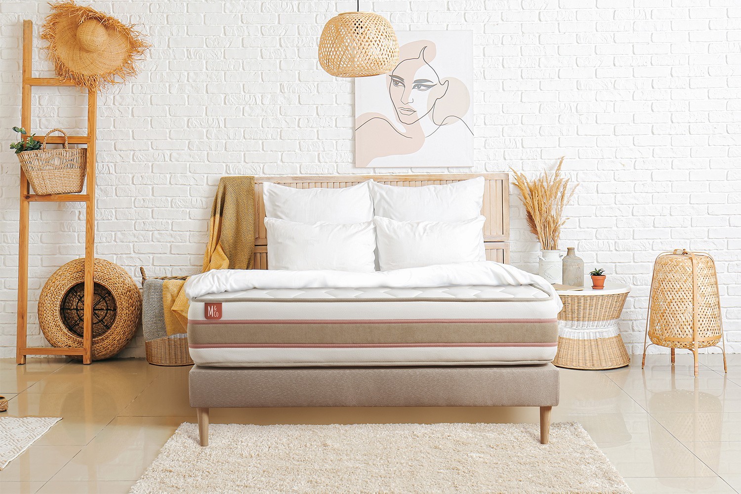 Matelas 140 x 190 cm Ressorts ensachés et mémoire de forme - Equilibré Matelas 140 x 190 cm Ressorts ensachés et mémoire de forme - Equilibré