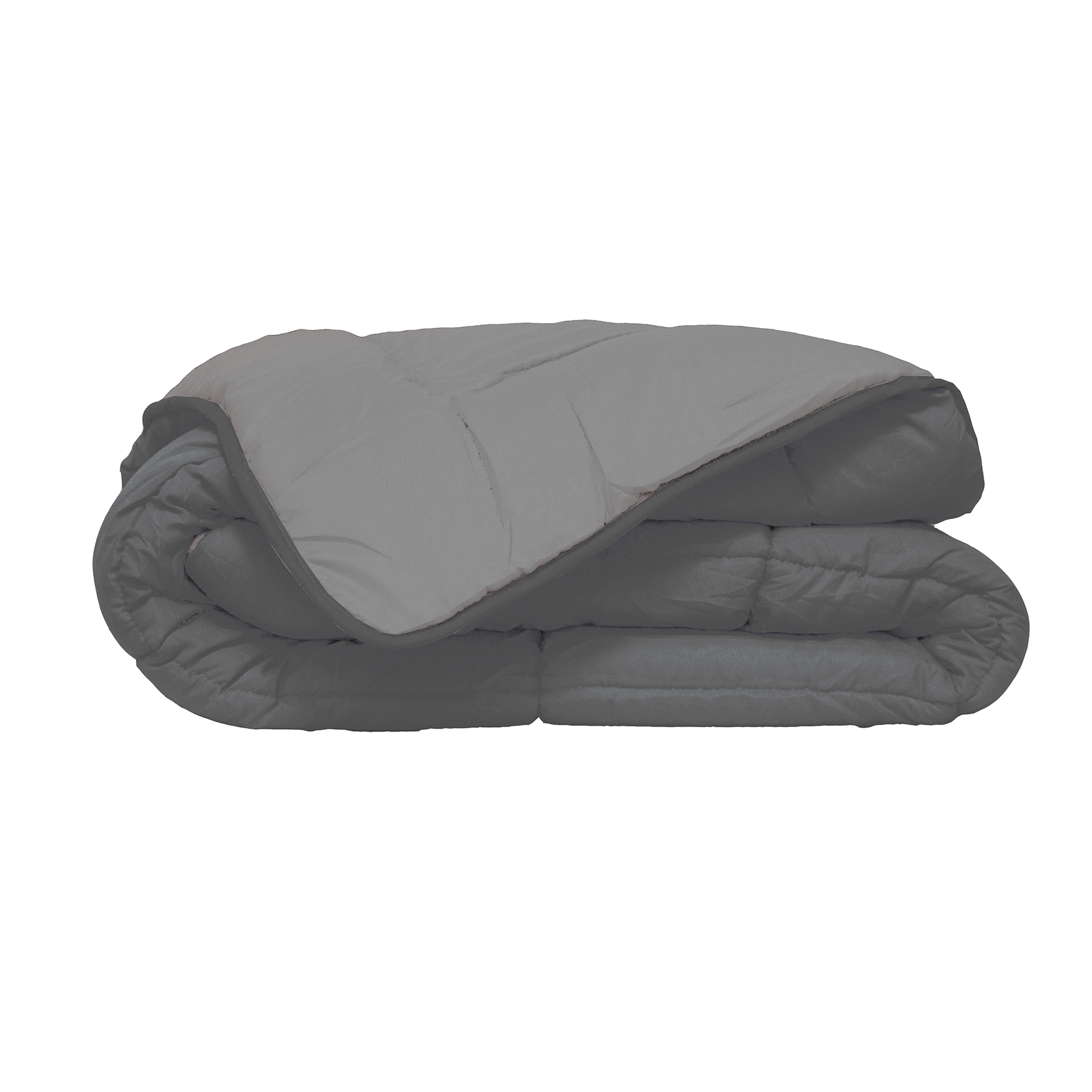 Couette d'été en microfibre bicolore microfibre gris/argent 200 x 140
