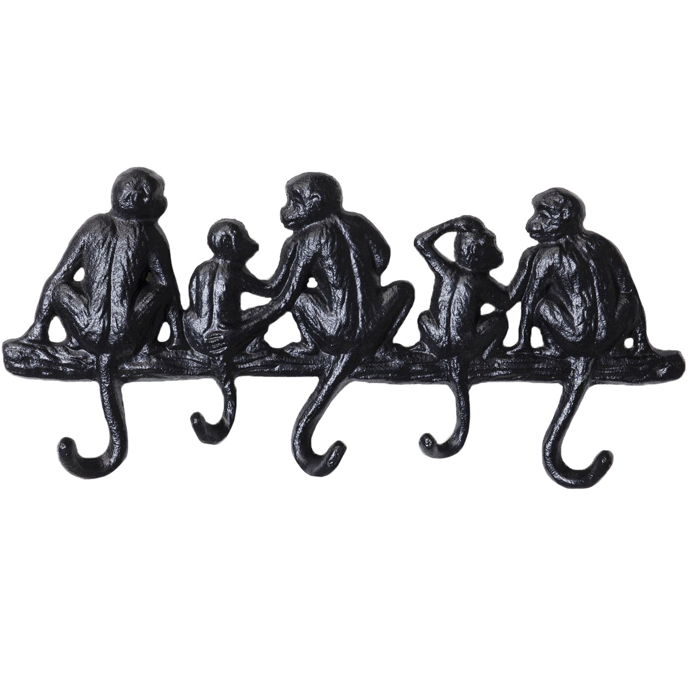 Patère cinq singes en acier L31 Patère cinq singes en acier L31