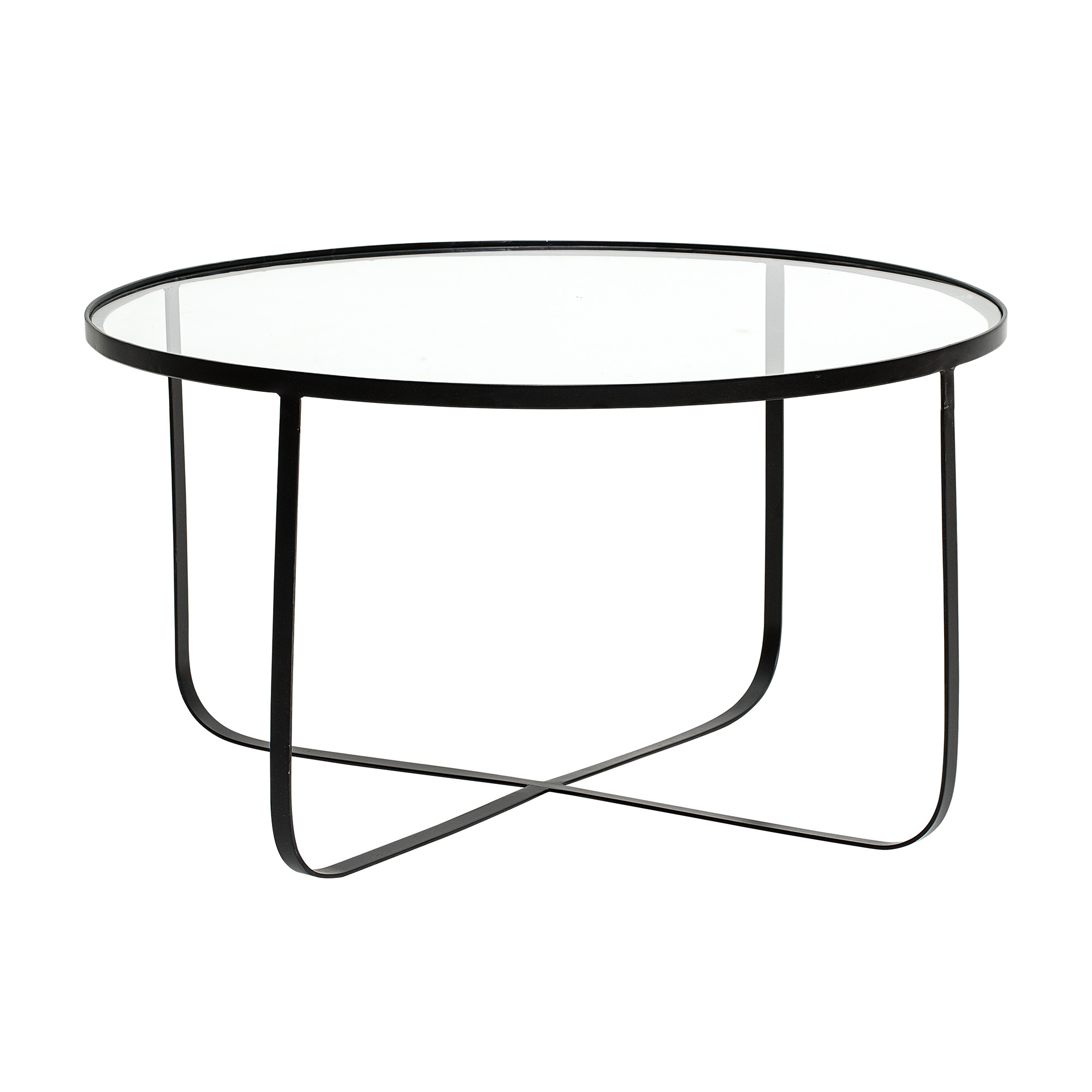 Table Zara fer et verre D80cm Table Zara fer et verre D80cm