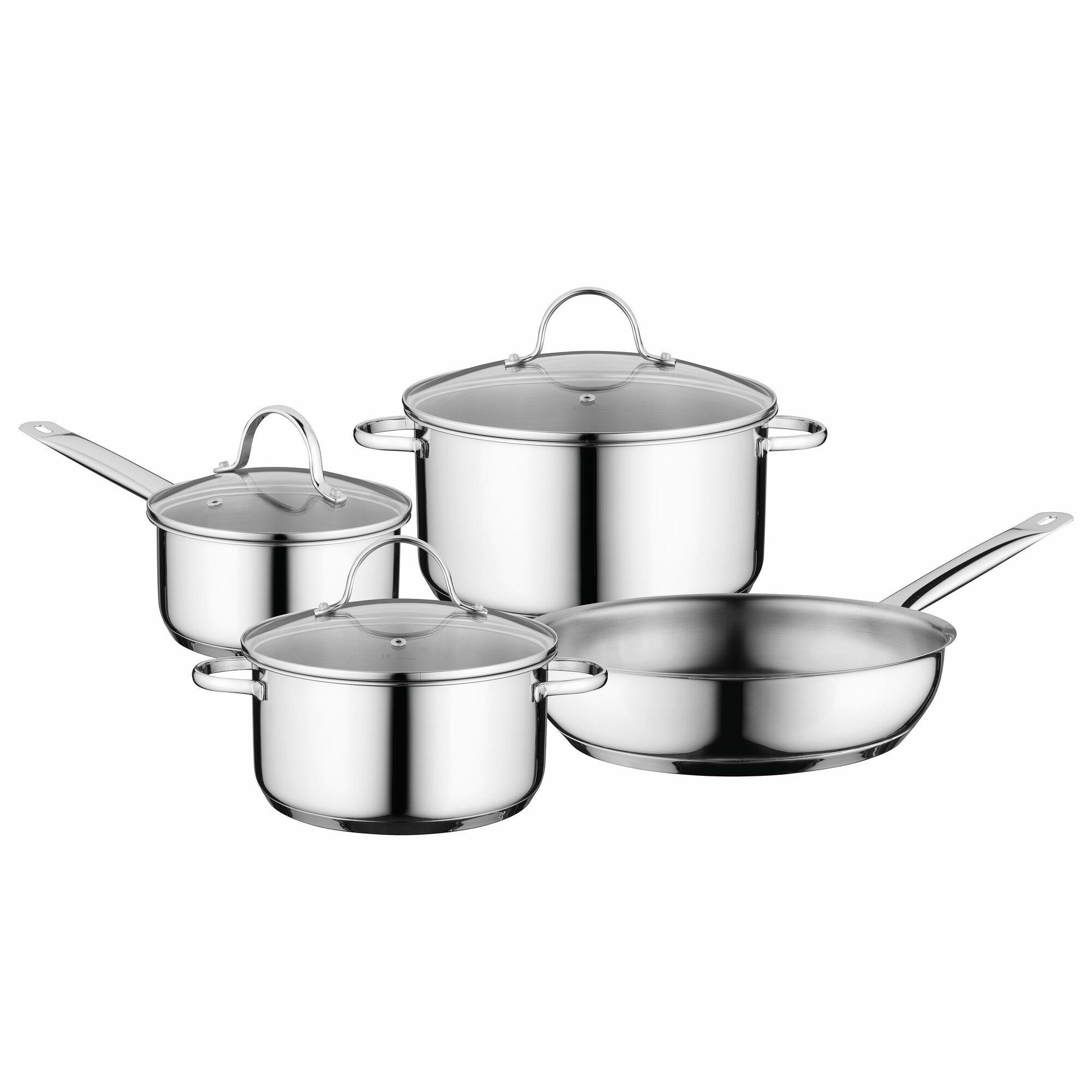 Batterie de cuisine 7 pcs en acier comfort Batterie de cuisine 7 pcs en acier comfort
