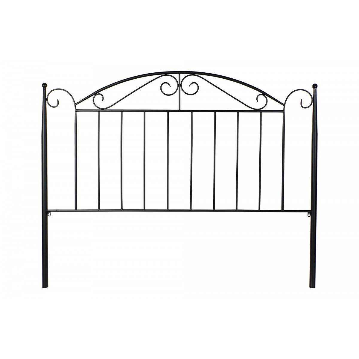 Tête de lit classique en fer forgé noir 150cm Tête de lit classique en fer forgé noir 150cm