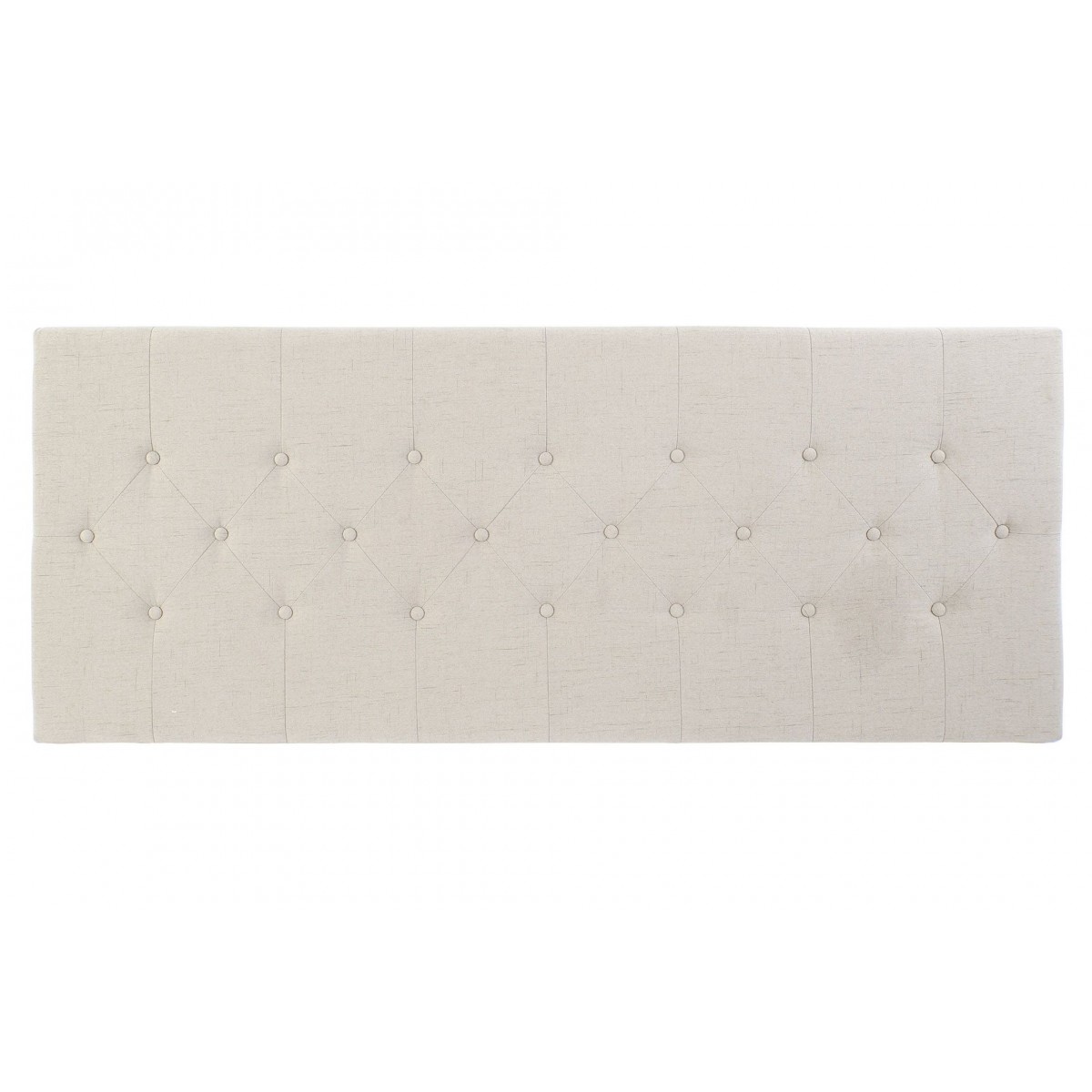Tête de lit capitonnée polyester beige L160cm Tête de lit capitonnée polyester beige L160cm