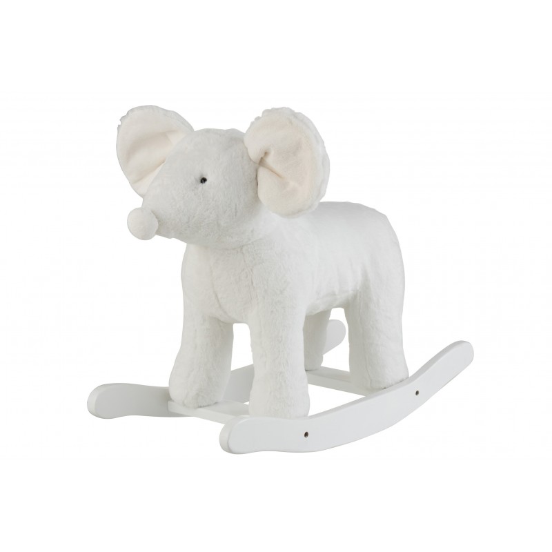 Souris à bascule peluche blanche Souris à bascule peluche blanche