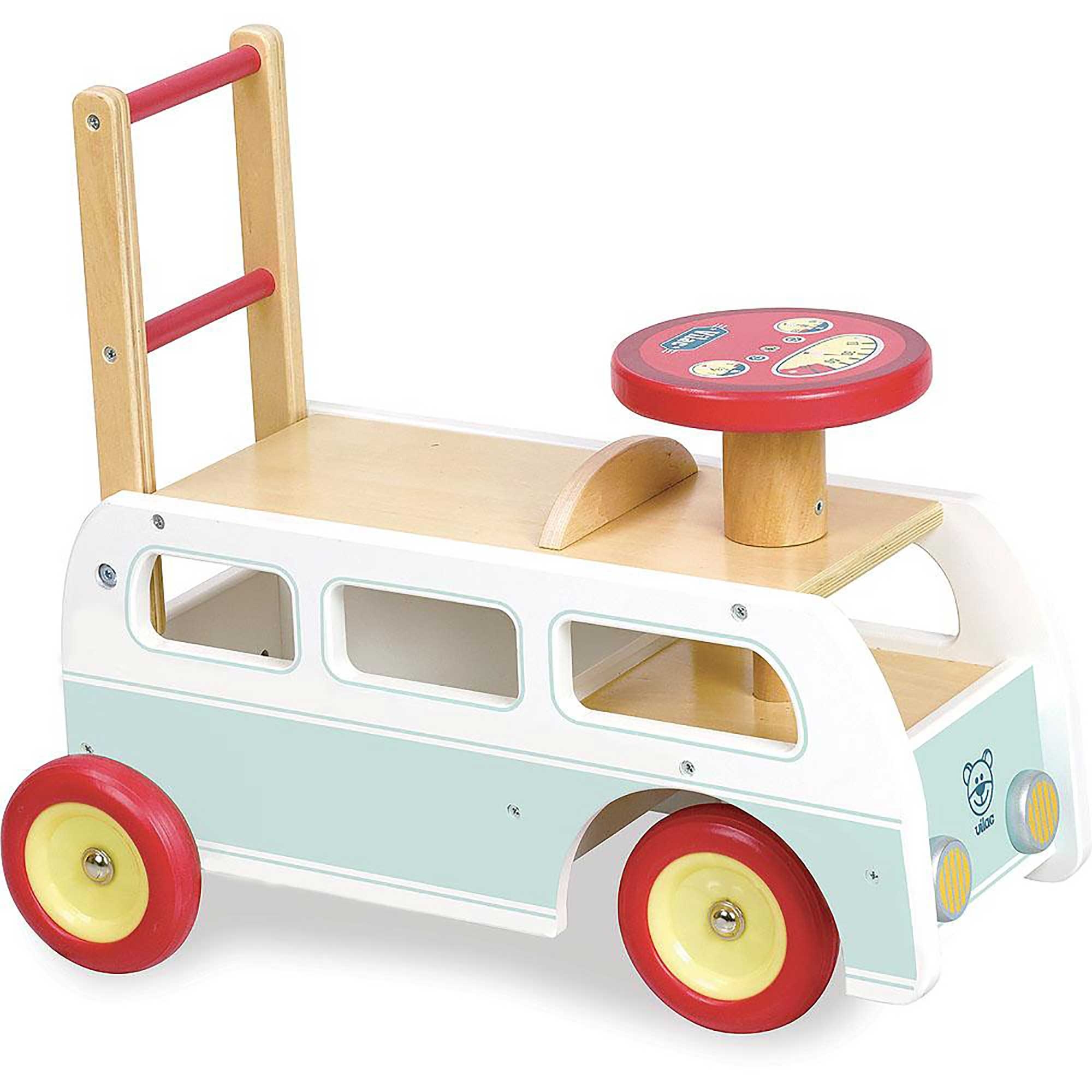 Minibus porteur 2 en 1 Vilac - Dès 18 mois Minibus porteur 2 en 1 Vilac - Dès 18 mois