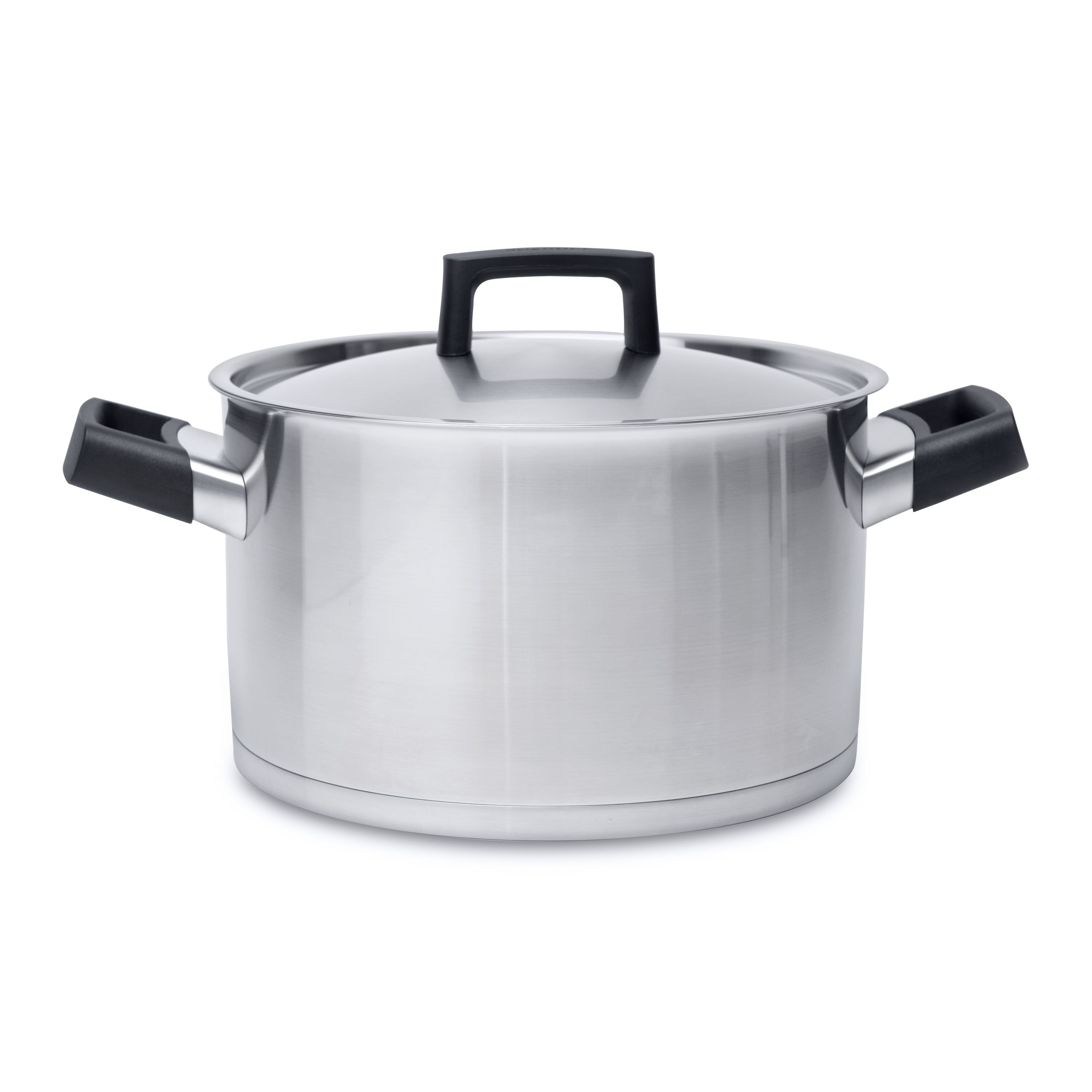 Faitout avec couvercle inox D24 cm Faitout avec couvercle inox D24 cm
