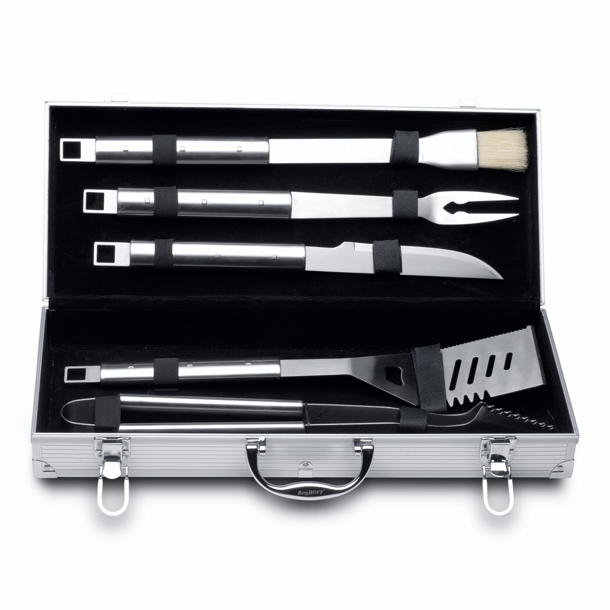 Mallette barbecue 6 pcs en acier Mallette barbecue 6 pcs en acier