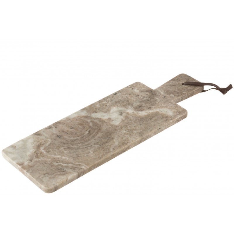 Planche rectangulaire marbre gris/beige L48,5cm