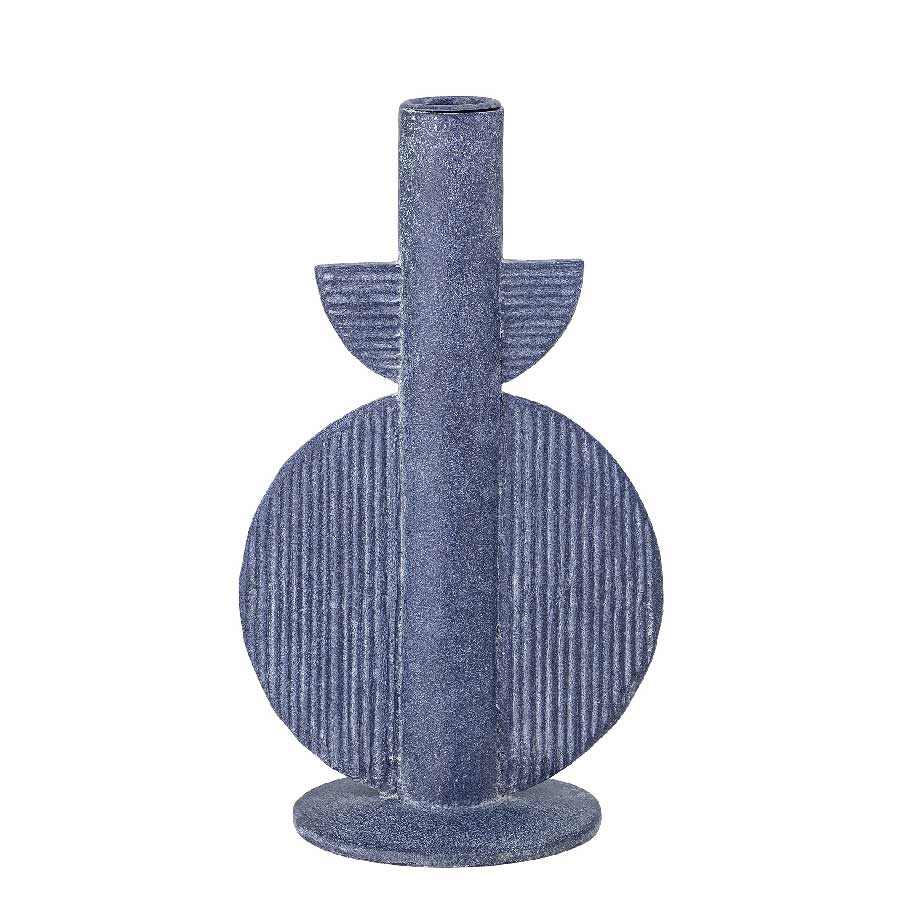 Bougeoir Noa bleu H22cm Bougeoir Noa bleu H22cm