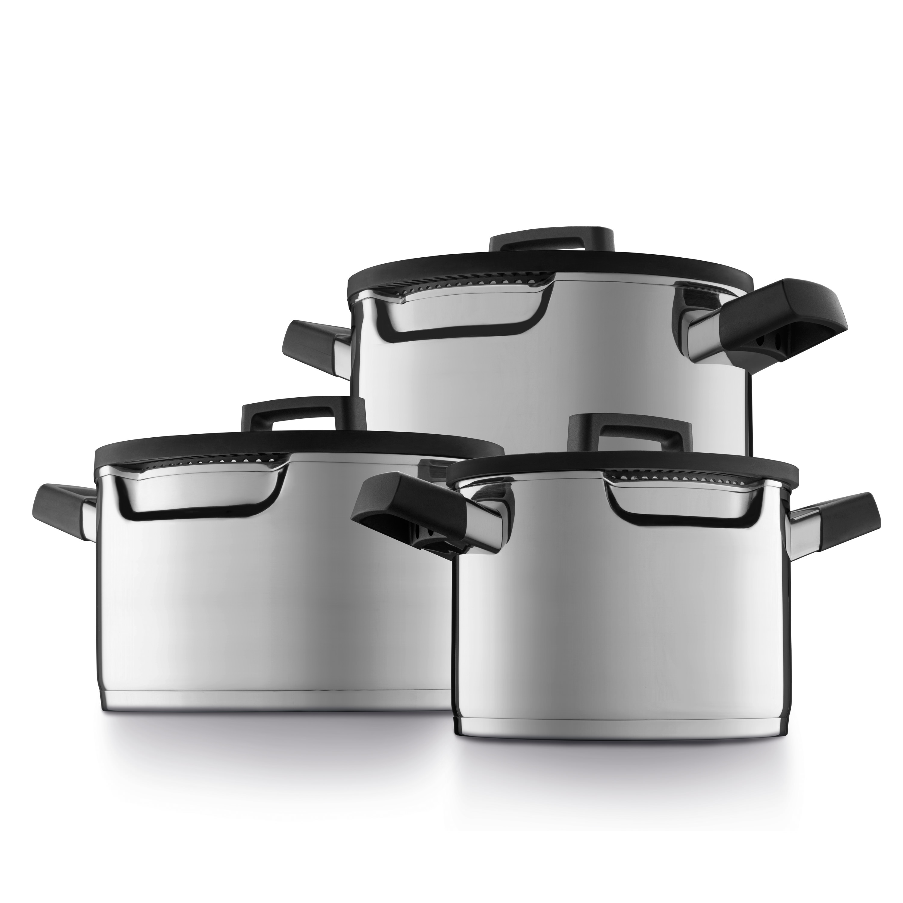 Batterie de cuisine 6pcs avec event vapeur spéciale hotte en plan Batterie de cuisine 6pcs avec event vapeur spéciale hotte en plan