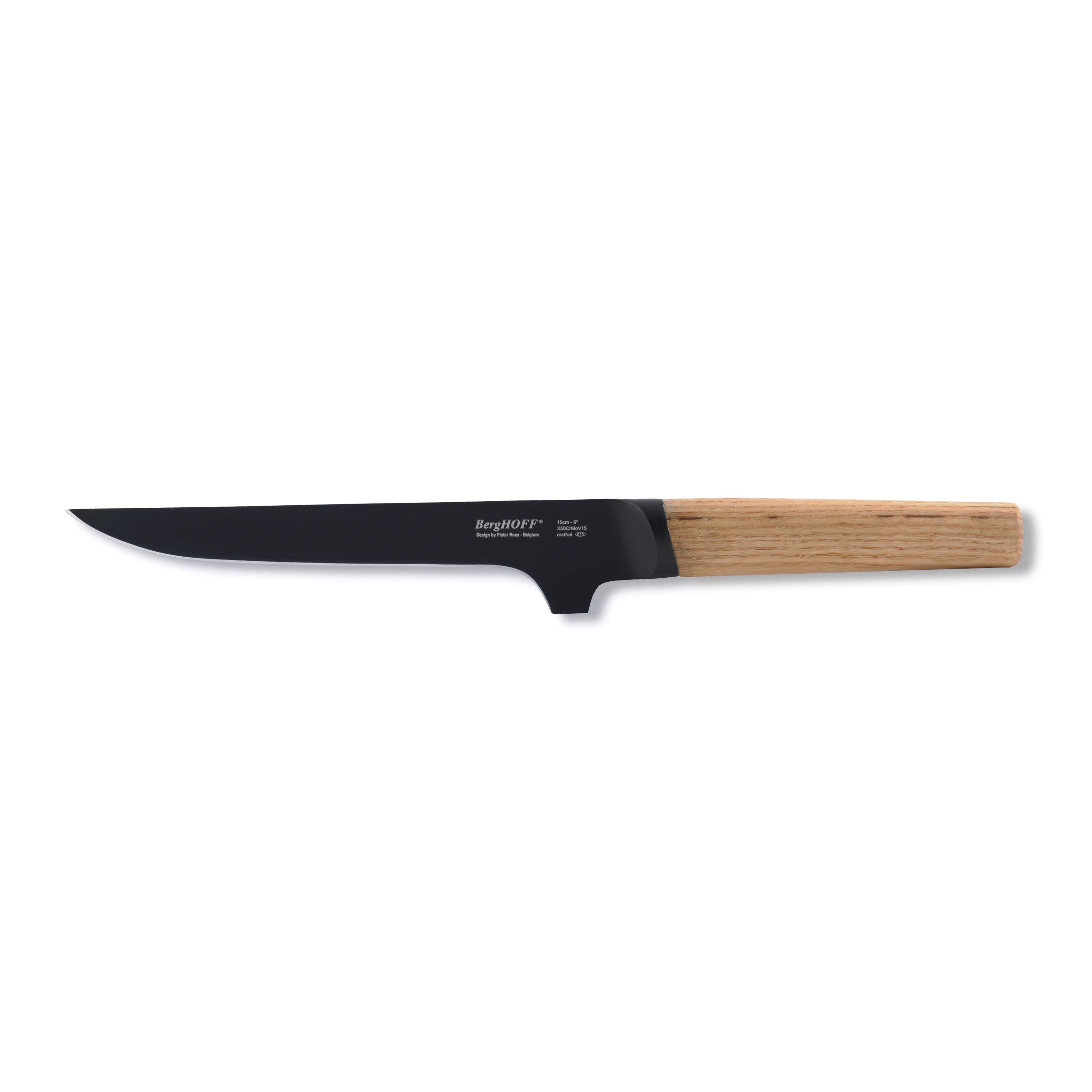 Couteau à désosser en bois et acier lame de 15 cm Couteau à désosser en bois et acier lame de 15 cm