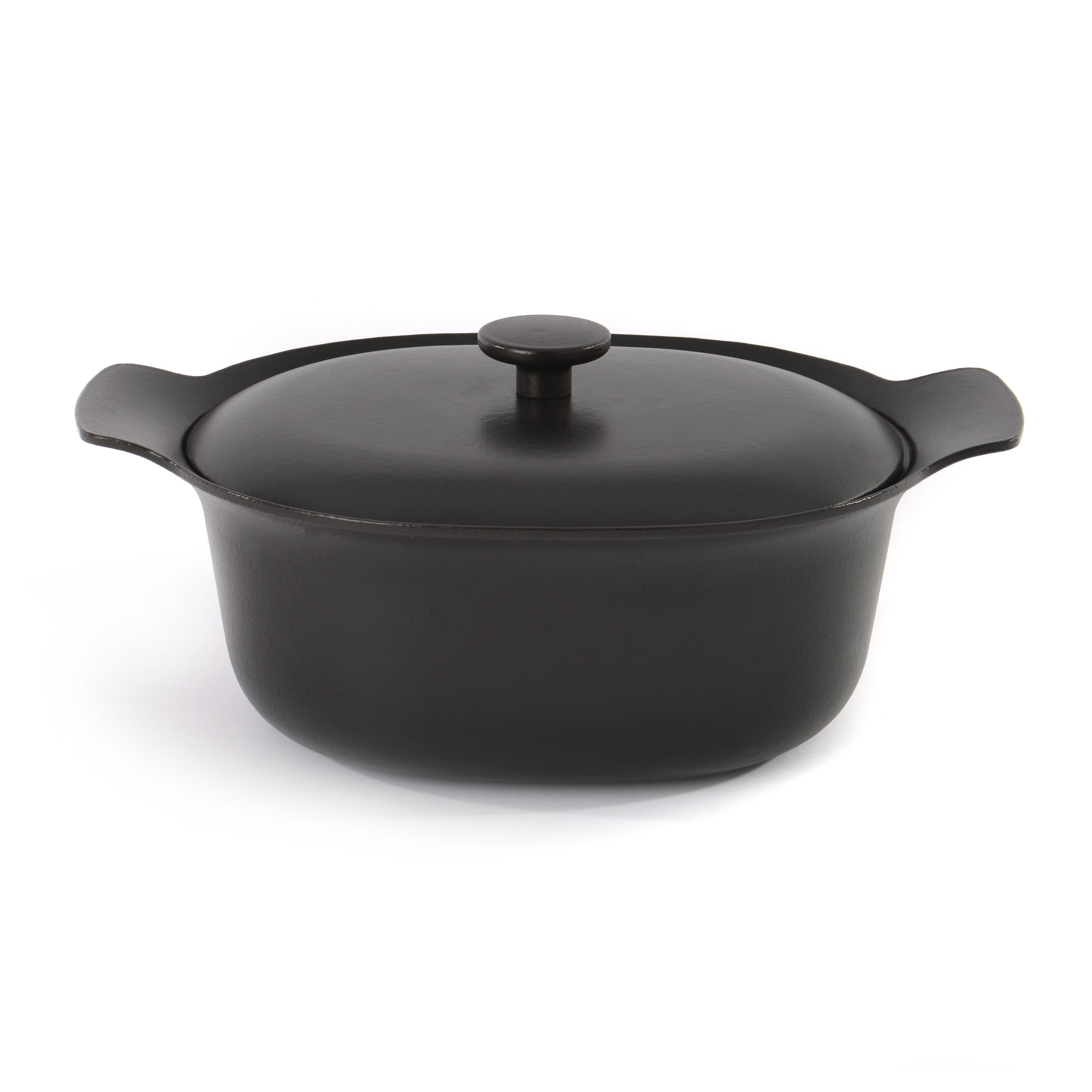 Braisière ovale avec couvercle Noir 28*22 cm Braisière ovale avec couvercle Noir 28*22 cm