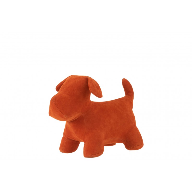 Cale-porte chien mat velours orange Cale-porte chien mat velours orange