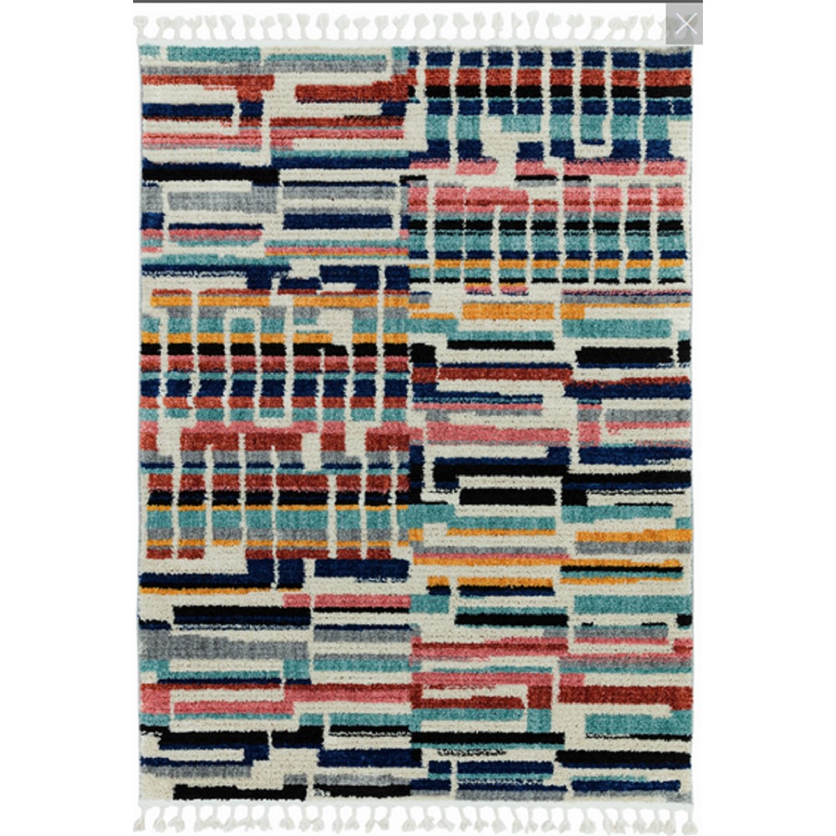Tapis style berbère en Polyester Multicolore 160x230 cm Tapis style berbère en Polyester Multicolore 160x230 cm