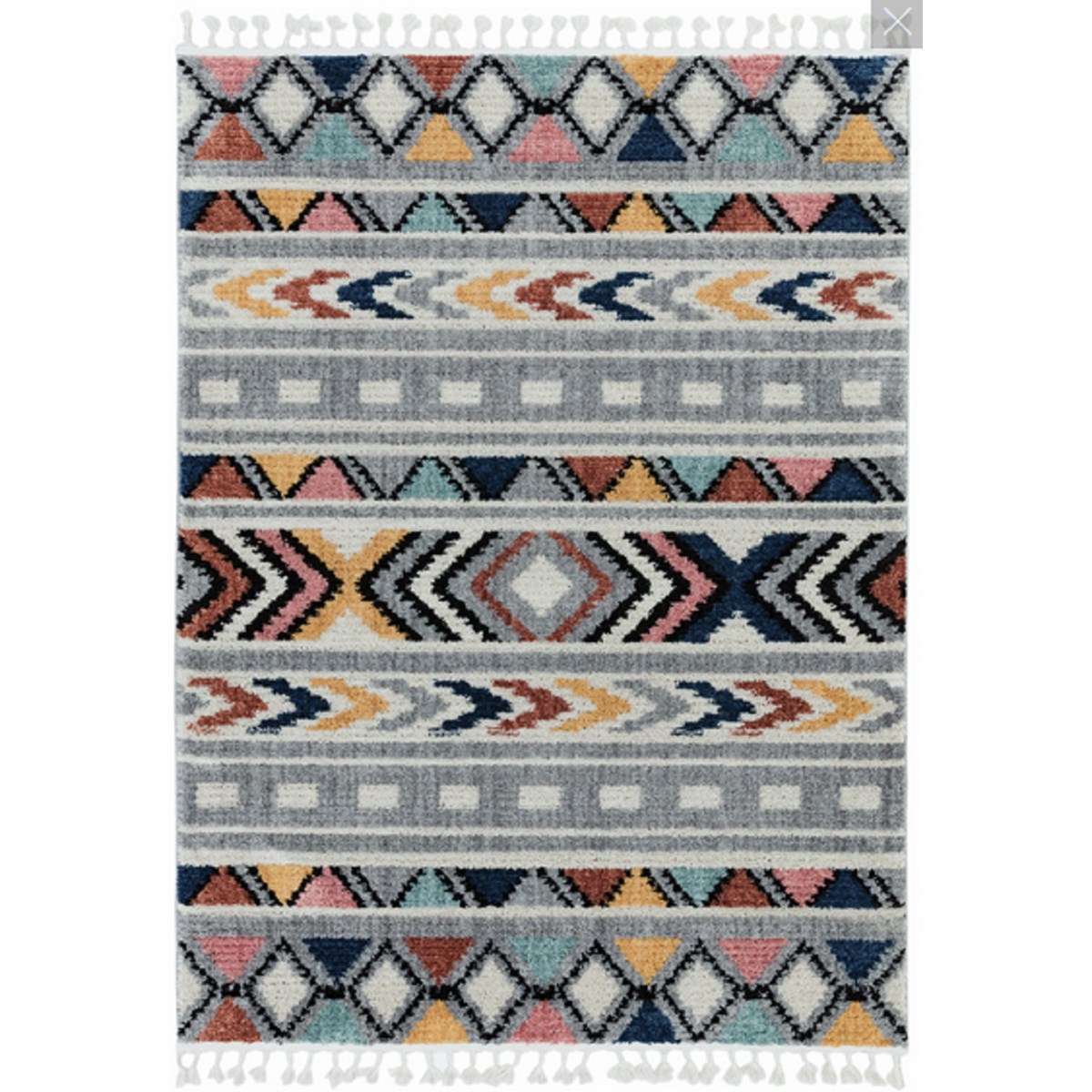 Tapis style berbère en Polyester Multicolore 120x170 cm Tapis style berbère en Polyester Multicolore 120x170 cm