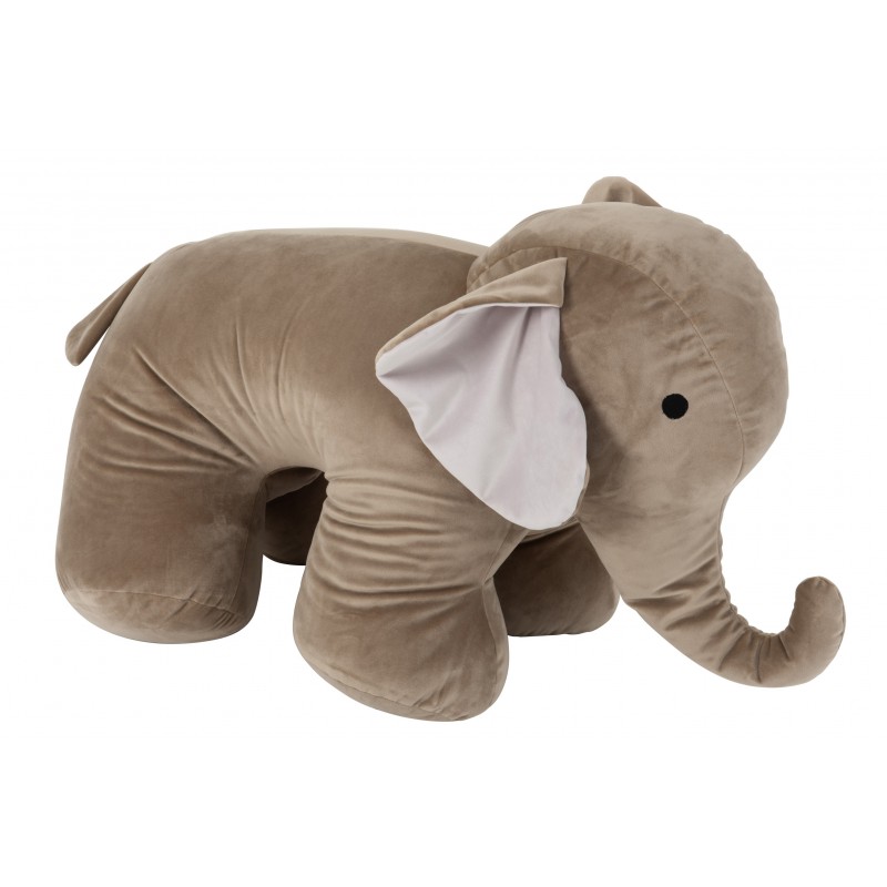 Éléphant décoratif textile gris Éléphant décoratif textile gris