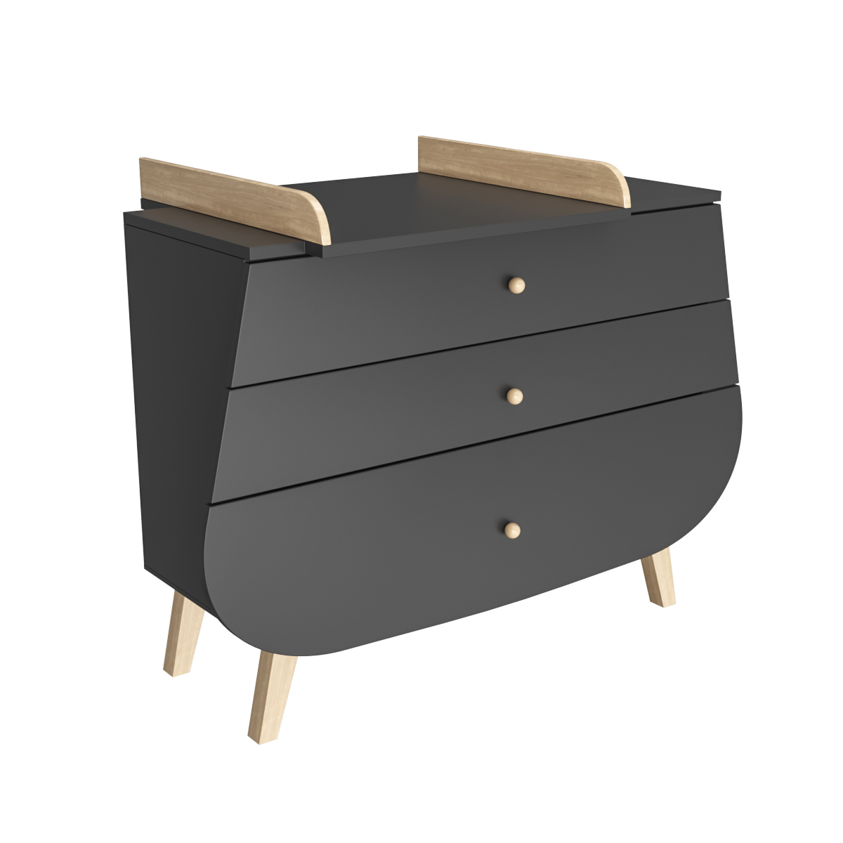 Commode plan gris anthracite Commode plan gris anthracite