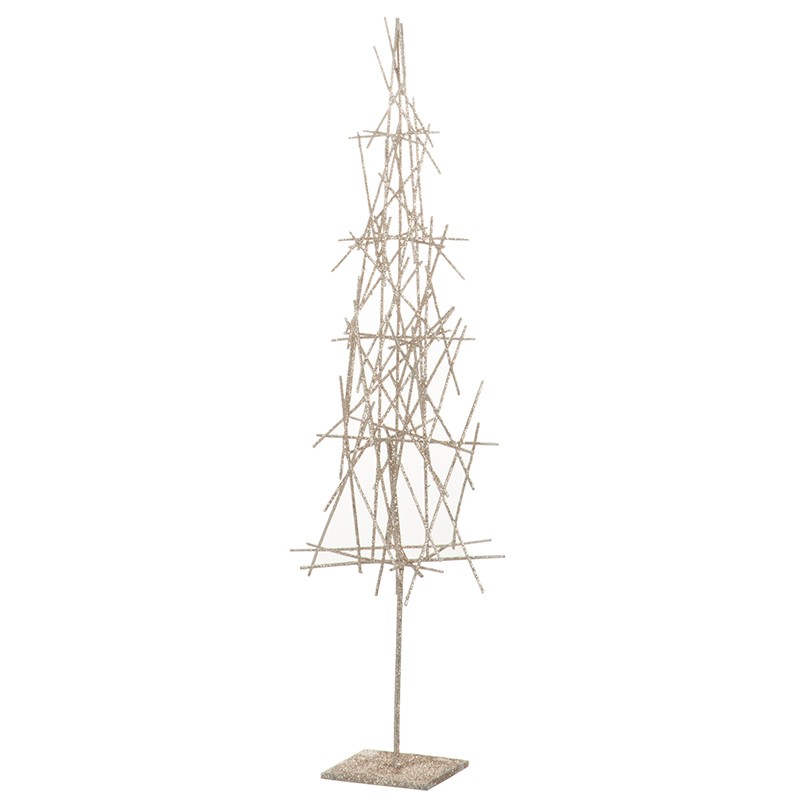 Arbre en métal Champagne paillettes H65cm Arbre en métal Champagne paillettes H65cm