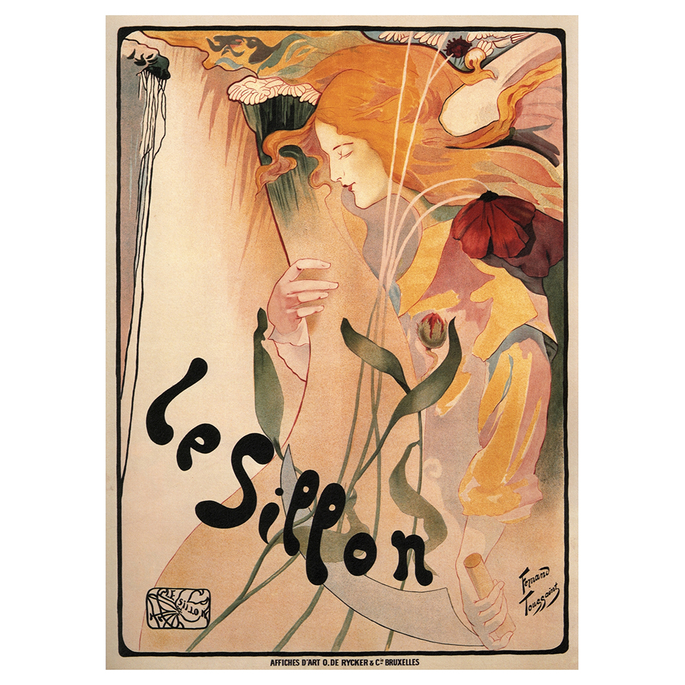 Tableau affiche artistique vintage Le Sillon 50x70cm