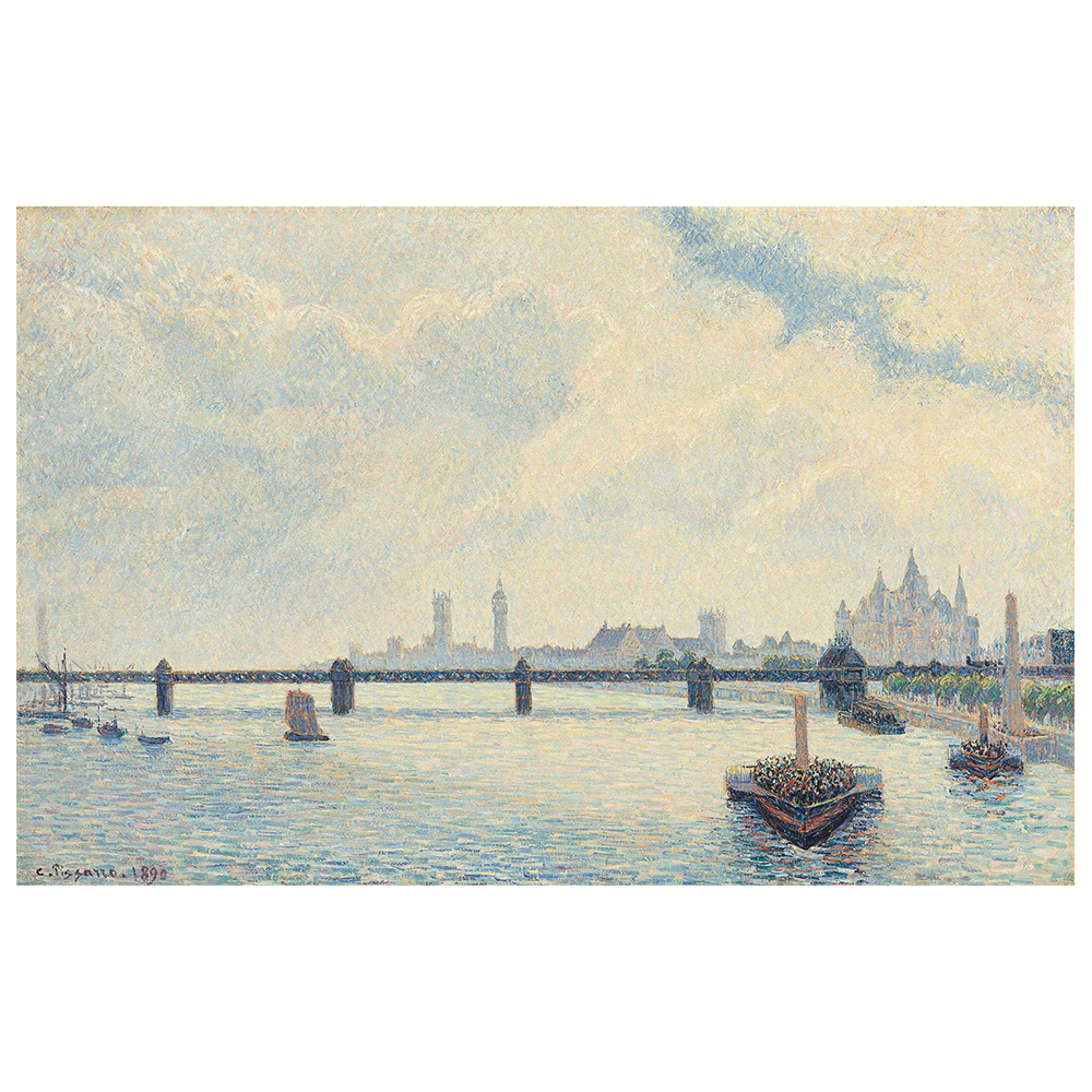 Tableau pont de Charing Cross Camille Pissarro 50x80cm