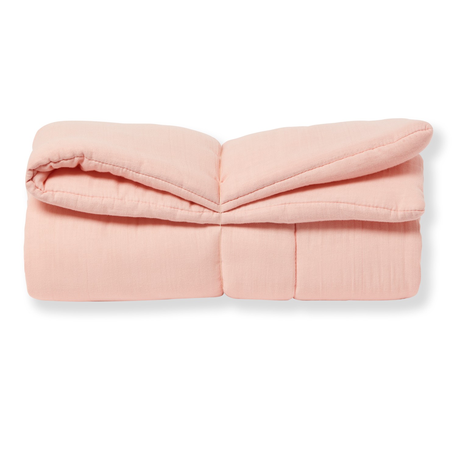 Tapis de jeu bébé en gaze de coton biologique rose poudre Tapis de jeu bébé en gaze de coton biologique rose poudre