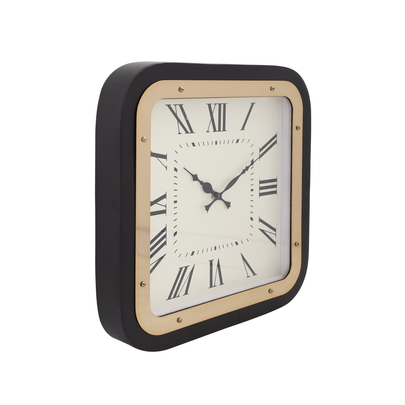 Horloge murale Or et noir 5x40x40 Horloge murale Or et noir 5x40x40