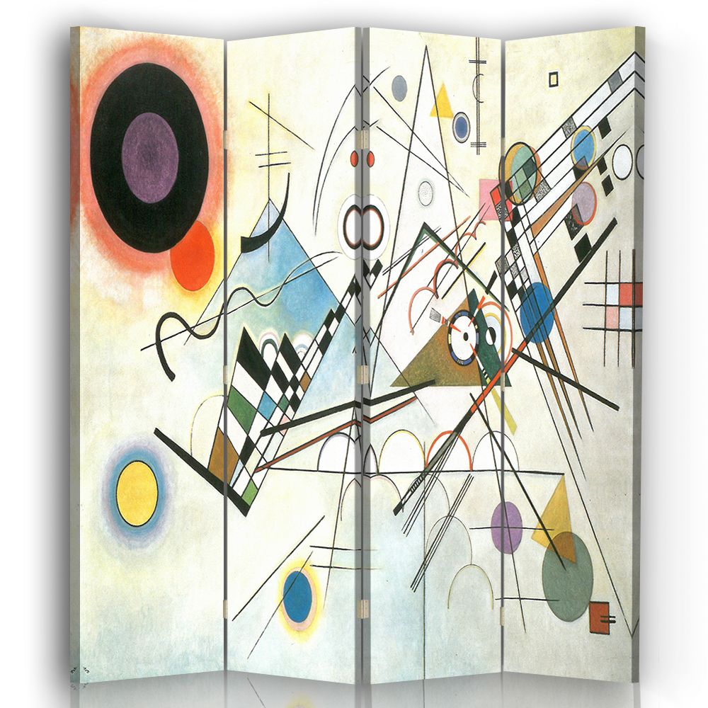Paravent Composition VIII - Wassily Kandinsky cm 145x170 (4 volets)