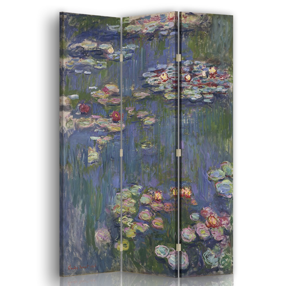 Paravent cloison Nymphéas - Claude Monet 110x150cm (3 volets)