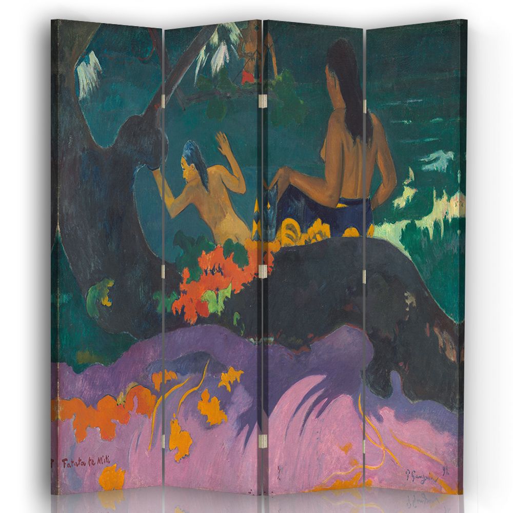 Paravent cloison Fatata Te Miti - Paul Gauguin 145x180cm (4 volets)