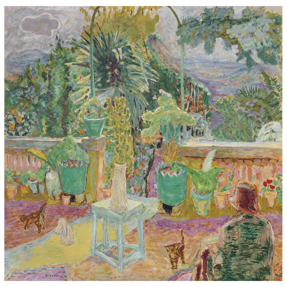 Tableau une terrasse à Grasse (La Terrasse), Pierre Bonnard 60x60cm